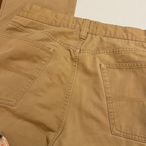 LL. Bean Tan Khaki Standard Fit Jeans Size 32W Mens - Picture 5 of 7